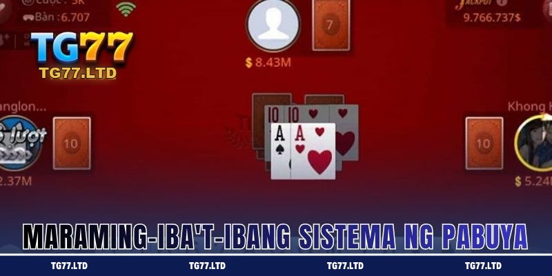 Iba't ibang klase ng rewards at bonus sa Pusoy Dos ng TG77