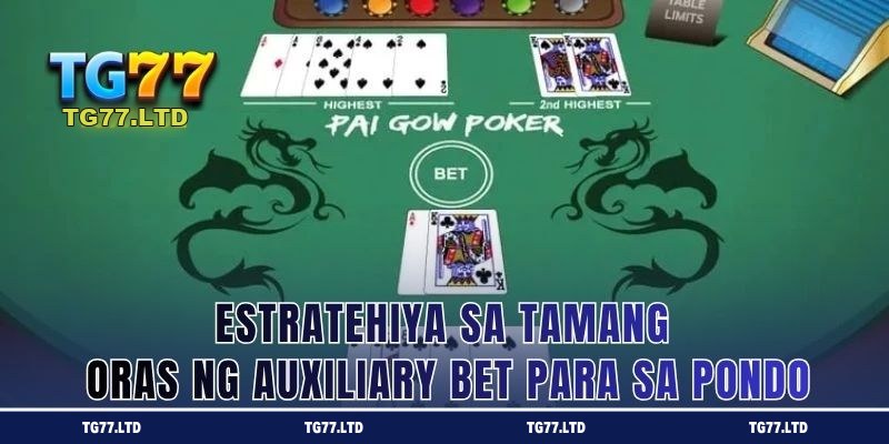 Estratehiya sa Tamang Oras ng Auxiliary Bet para sa Pondo