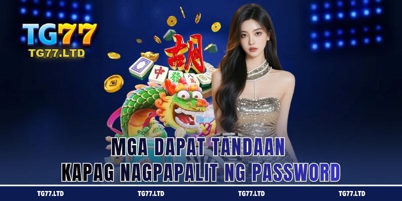 Mga paalala sa kaligtasan habang nagpapalit ng password